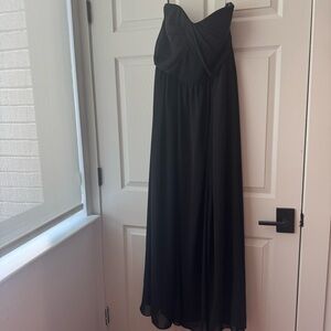 Black Strapless Sweetheart Gown for Cocktail Events